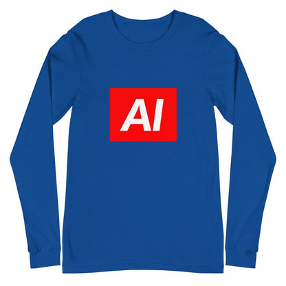 AI Sign Long Sleeve T-Shirt (unisex) - True Royal - AI Store