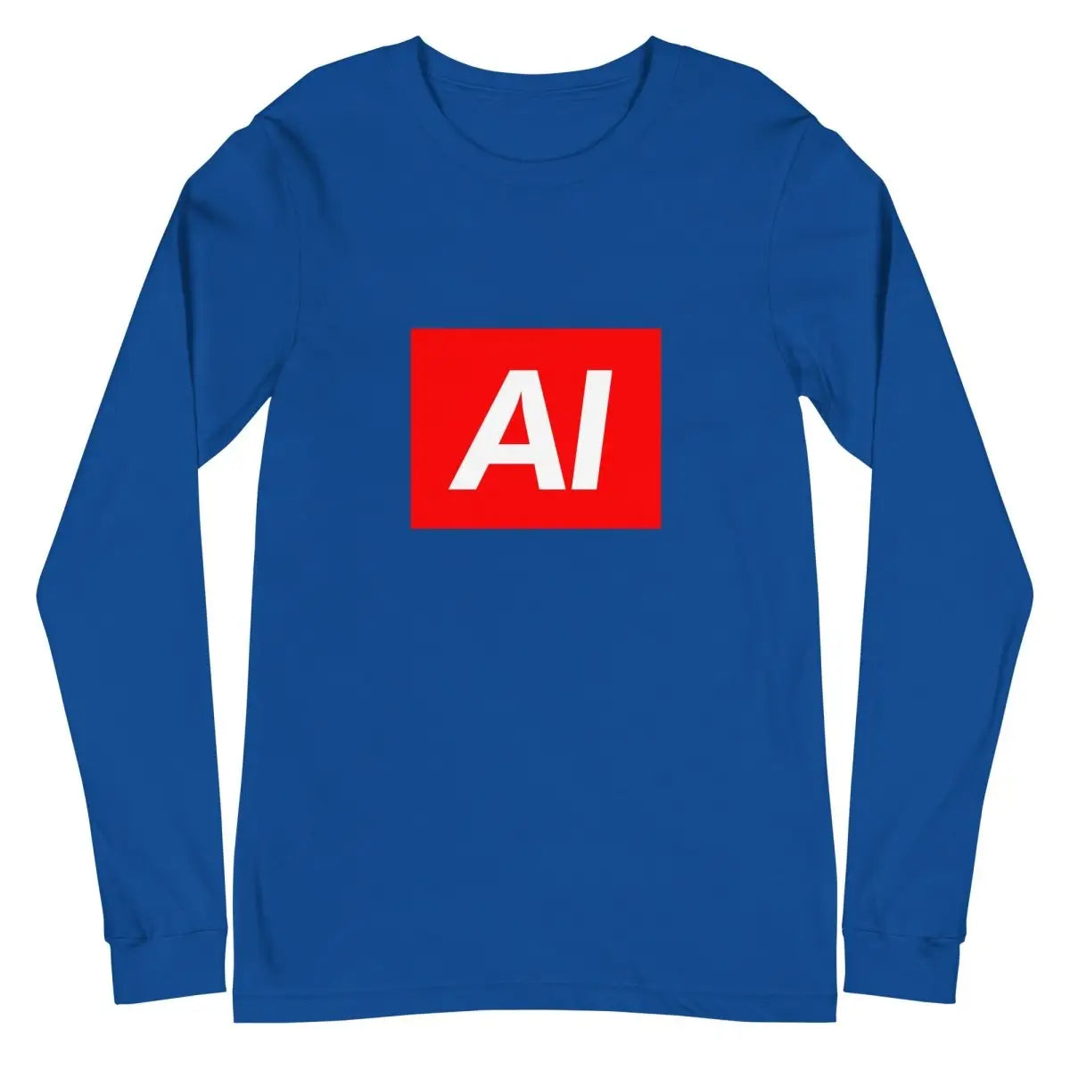 AI Sign Long Sleeve T-Shirt (unisex) - True Royal / M