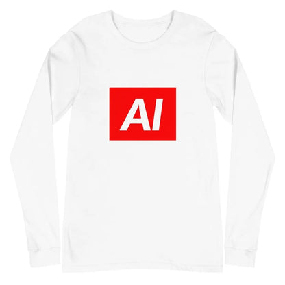 AI Sign Long Sleeve T-Shirt (unisex) - White / M