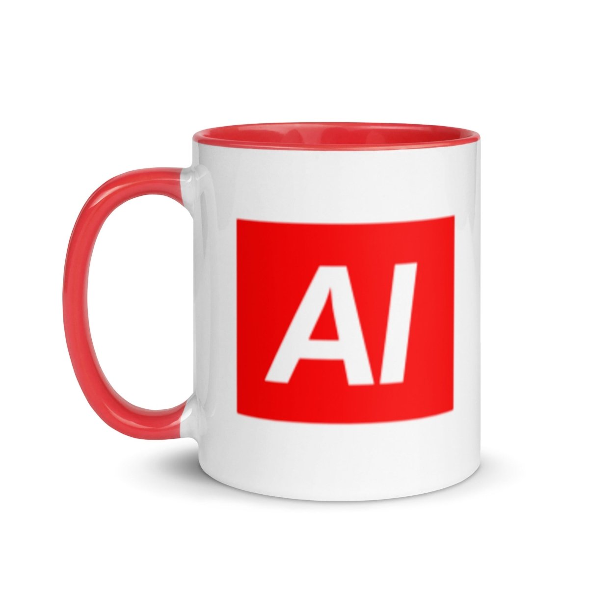 AI Sign Mug with Color Inside - Red - AI Store