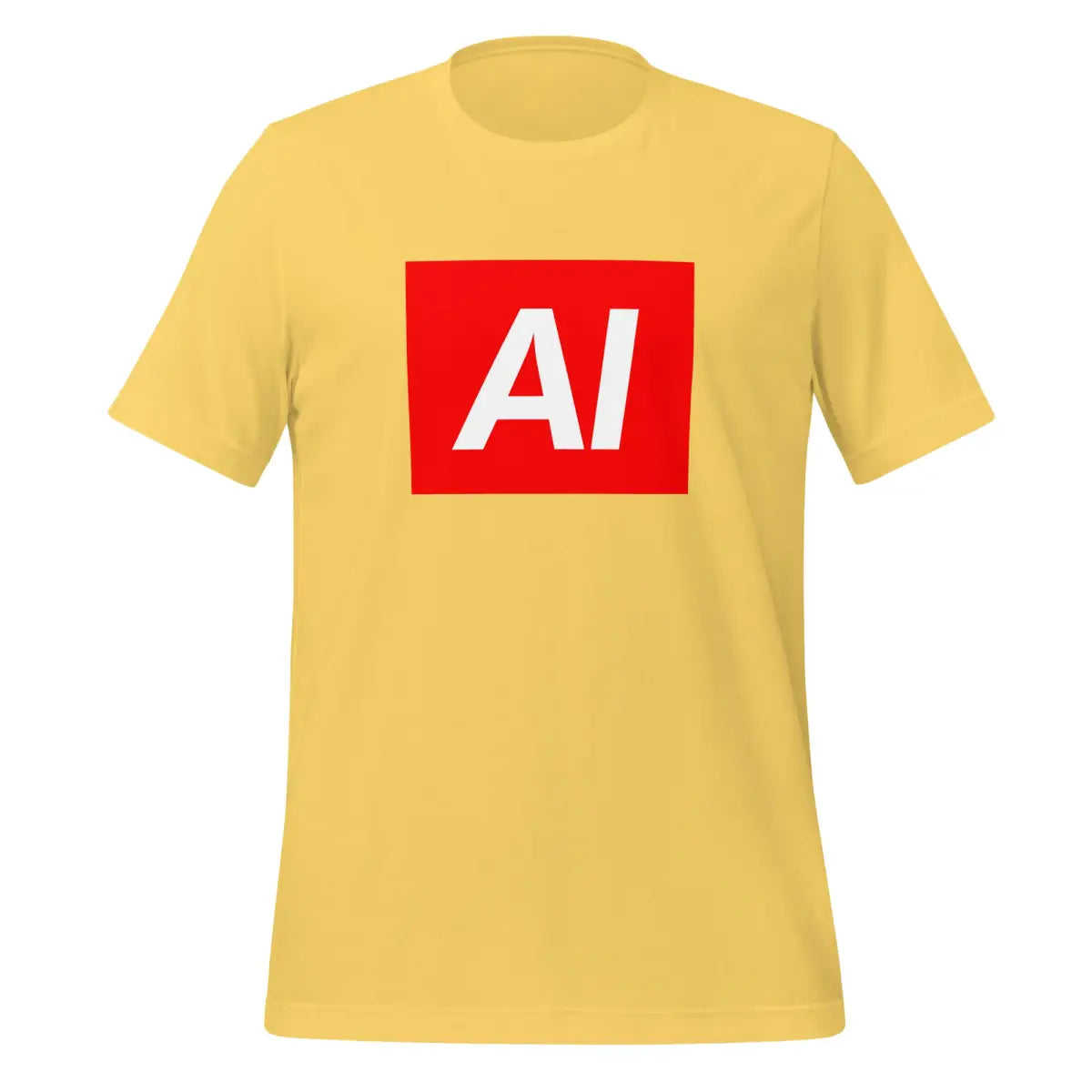 AI Sign T-Shirt (unisex) - Yellow / M