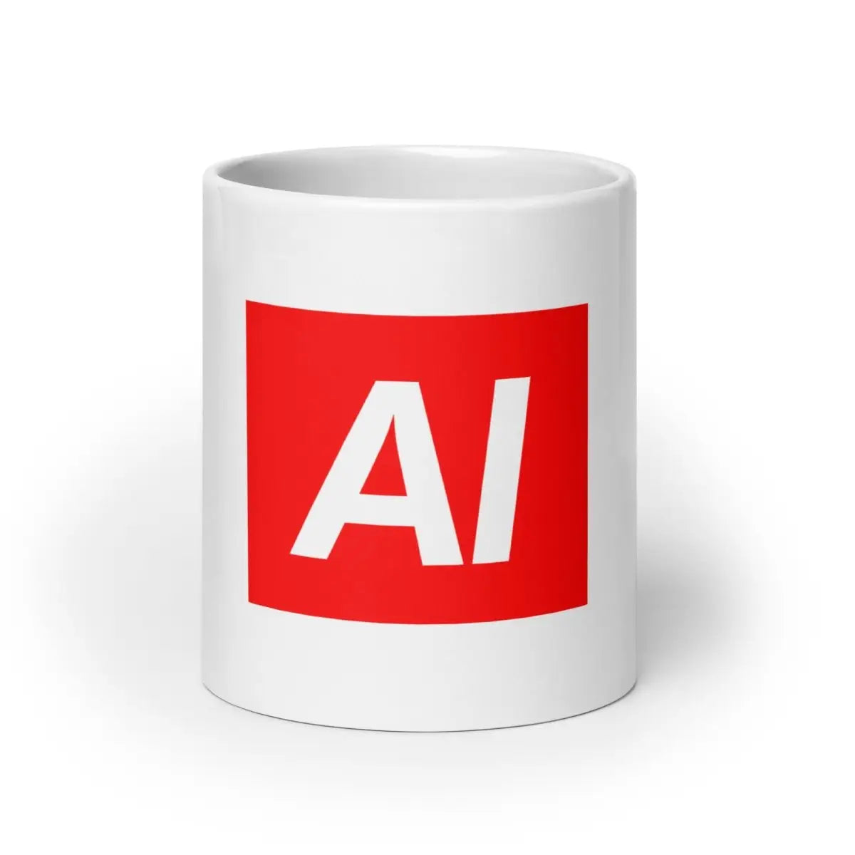 AI Sign White Glossy Mug - 11 oz