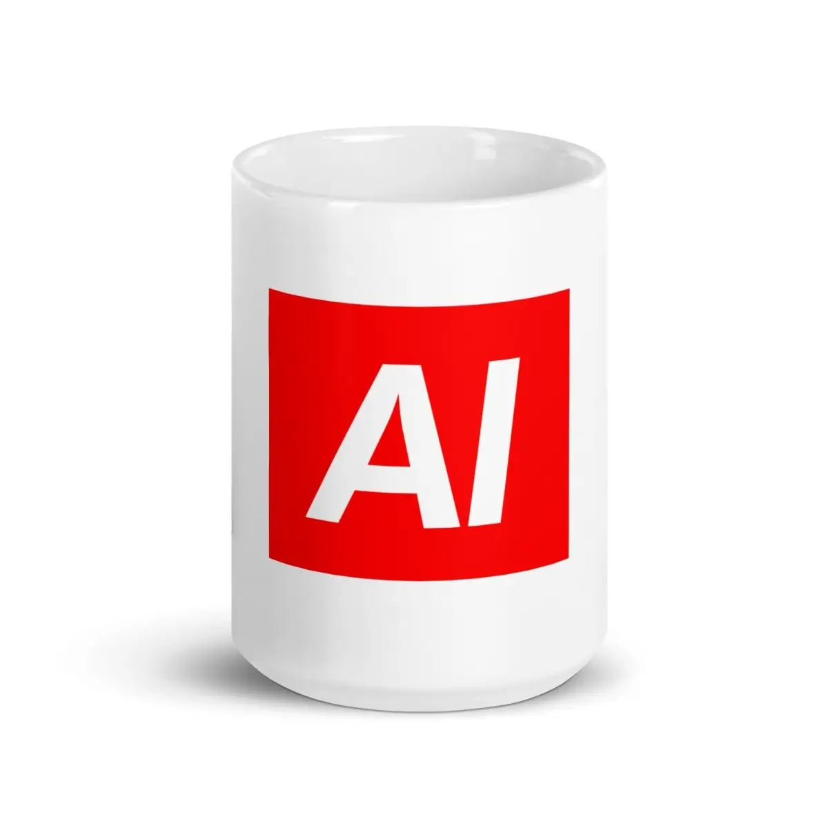 AI Sign White Glossy Mug - 15 oz