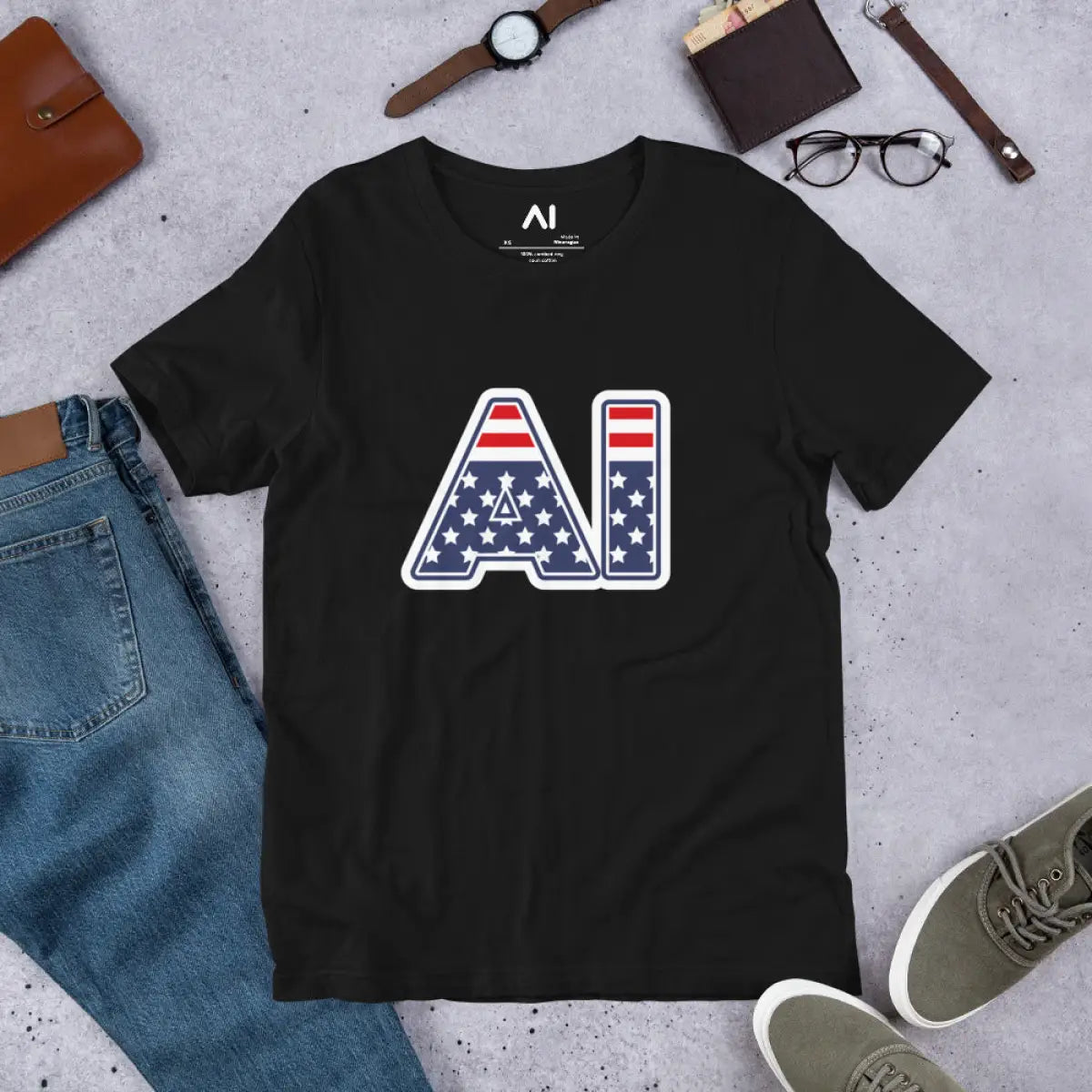 AI Stars and Stripes T-Shirt (unisex)