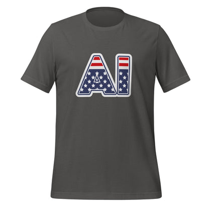 AI Stars and Stripes T-Shirt (unisex) - Asphalt - AI Store