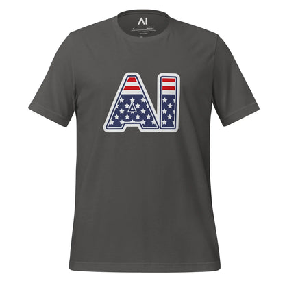 AI Stars and Stripes T-Shirt (unisex) - Asphalt / M