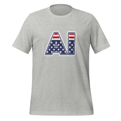 AI Stars and Stripes T-Shirt (unisex) - Athletic Heather - AI Store