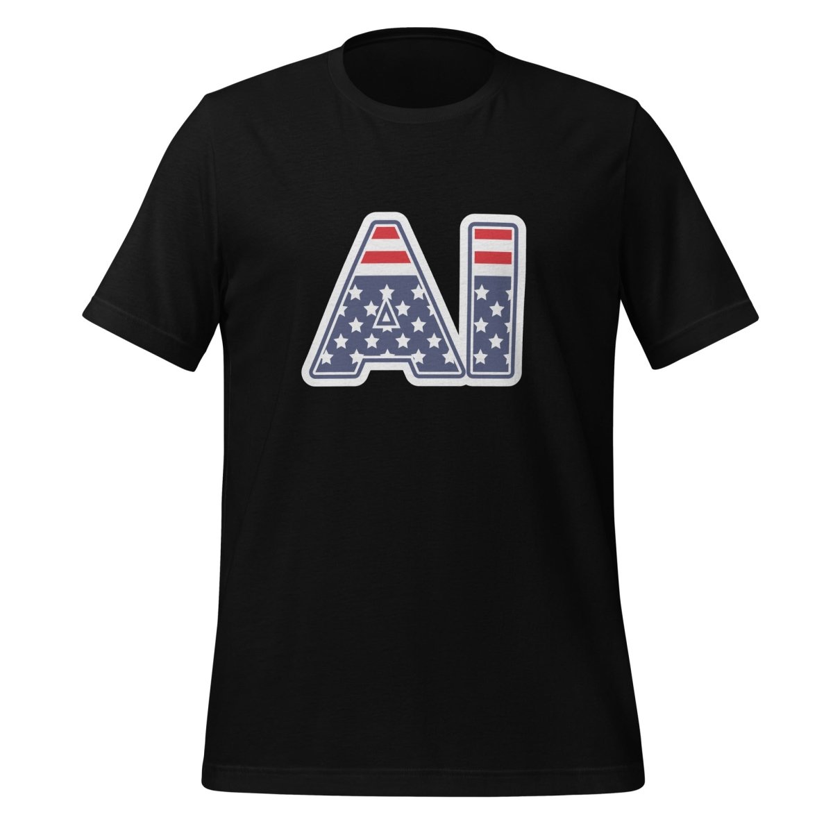 AI Stars and Stripes T-Shirt (unisex) - Black - AI Store