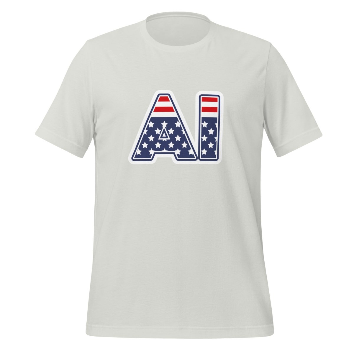 AI Stars and Stripes T-Shirt (unisex) - Silver - AI Store