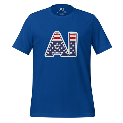 AI Stars and Stripes T-Shirt (unisex) - True Royal / M