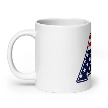 AI Stars and Stripes White Glossy Mug