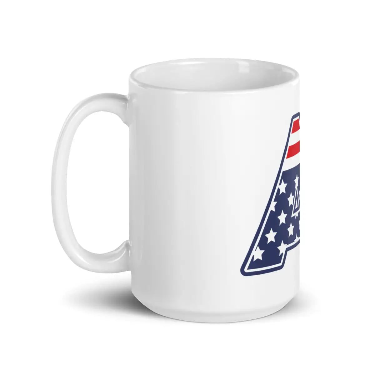 AI Stars and Stripes White Glossy Mug