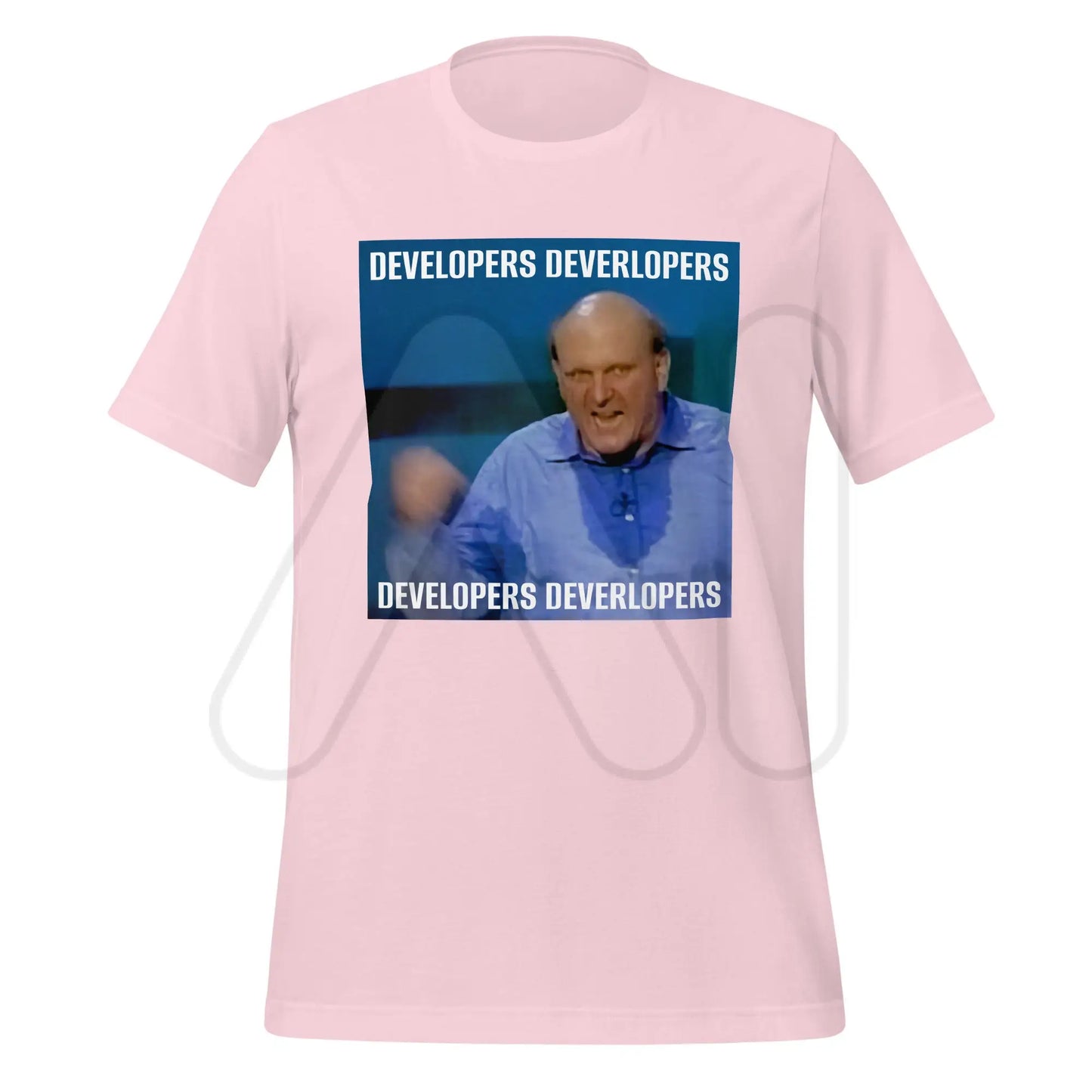 Steve Ballmer Developers x 4 T-Shirt (unisex) - Soft Pink / M