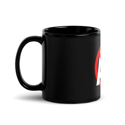 Stop AI Black Glossy Mug