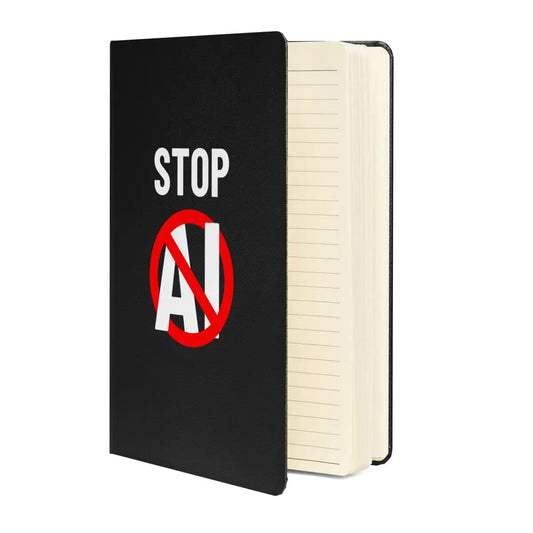 Stop AI Hardcover Bound Notebook 2