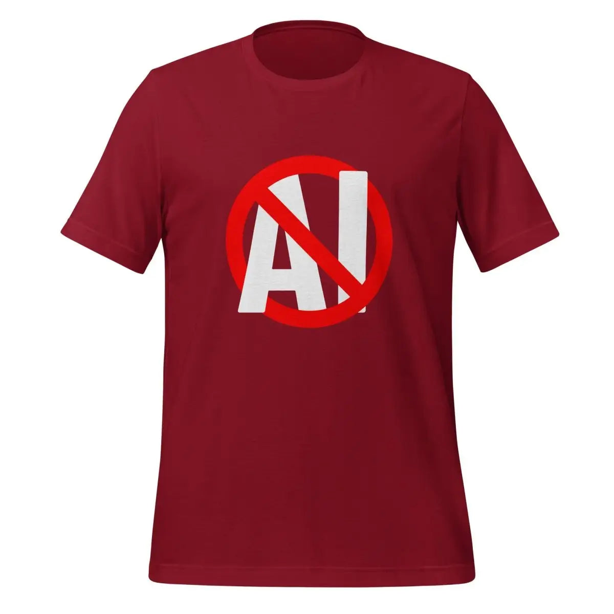 Stop AI T-Shirt (unisex) - Cardinal / M