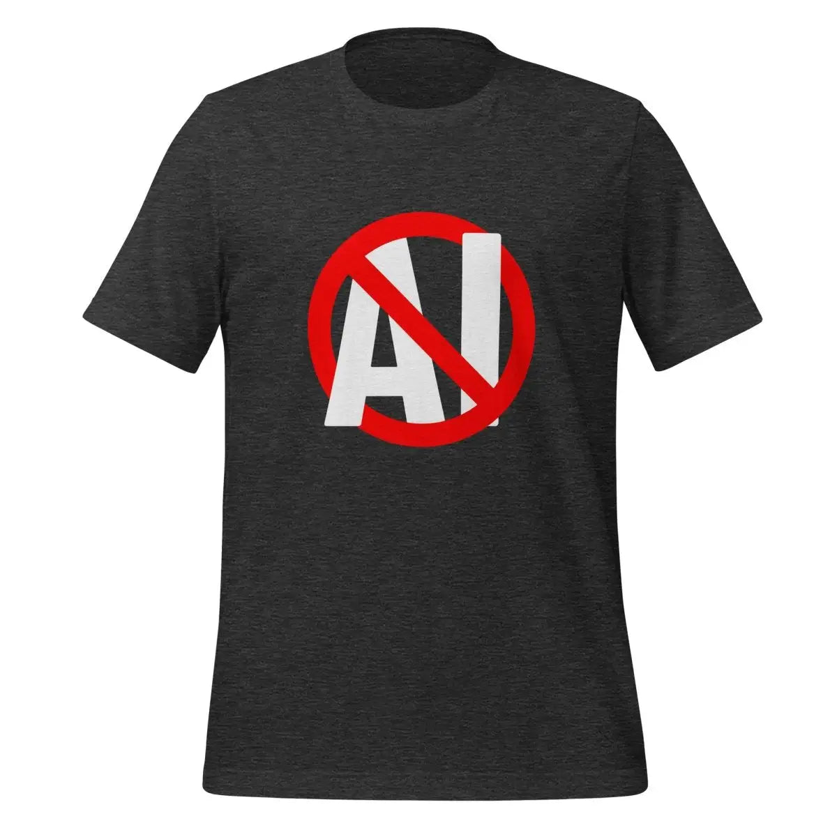 Stop AI T-Shirt (unisex) - Dark Grey Heather / M