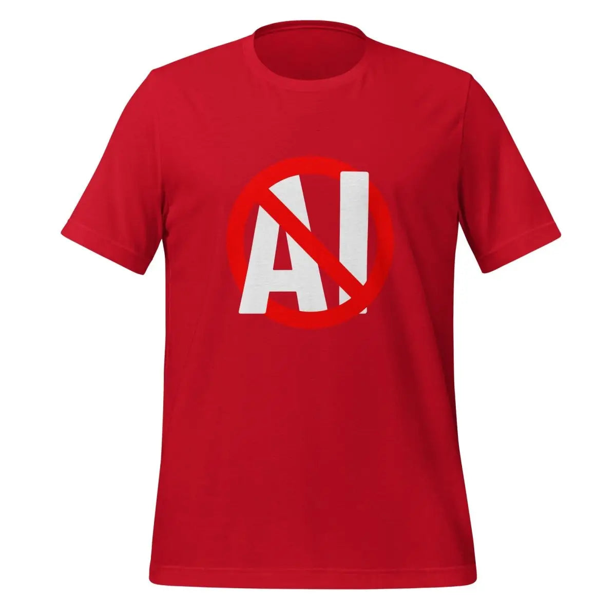 Stop AI T-Shirt (unisex) - Red / M