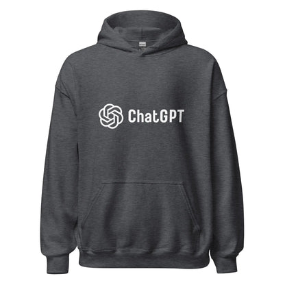 Stylized ChatGPT Logo Hoodie (unisex) - Dark Heather / M