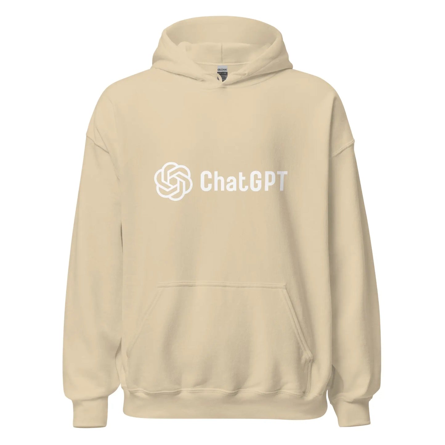 Stylized ChatGPT Logo Hoodie (unisex) - Sand / M