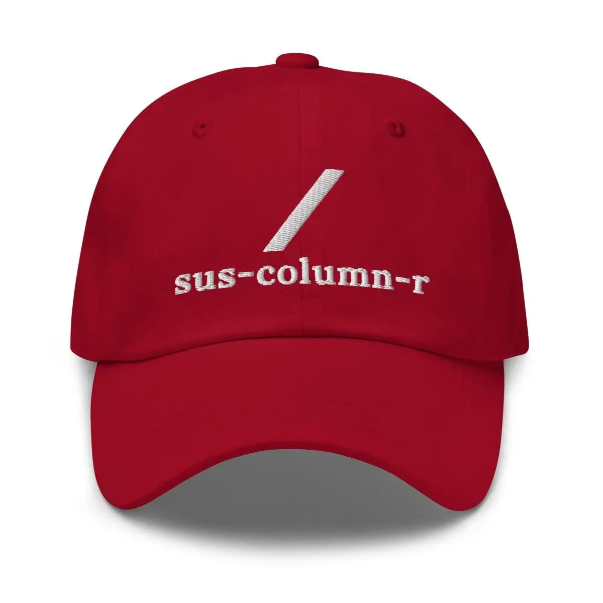 sus-column-r Grok Embroidered Cap - Cranberry