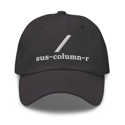 sus-column-r Grok Embroidered Cap - Dark Grey