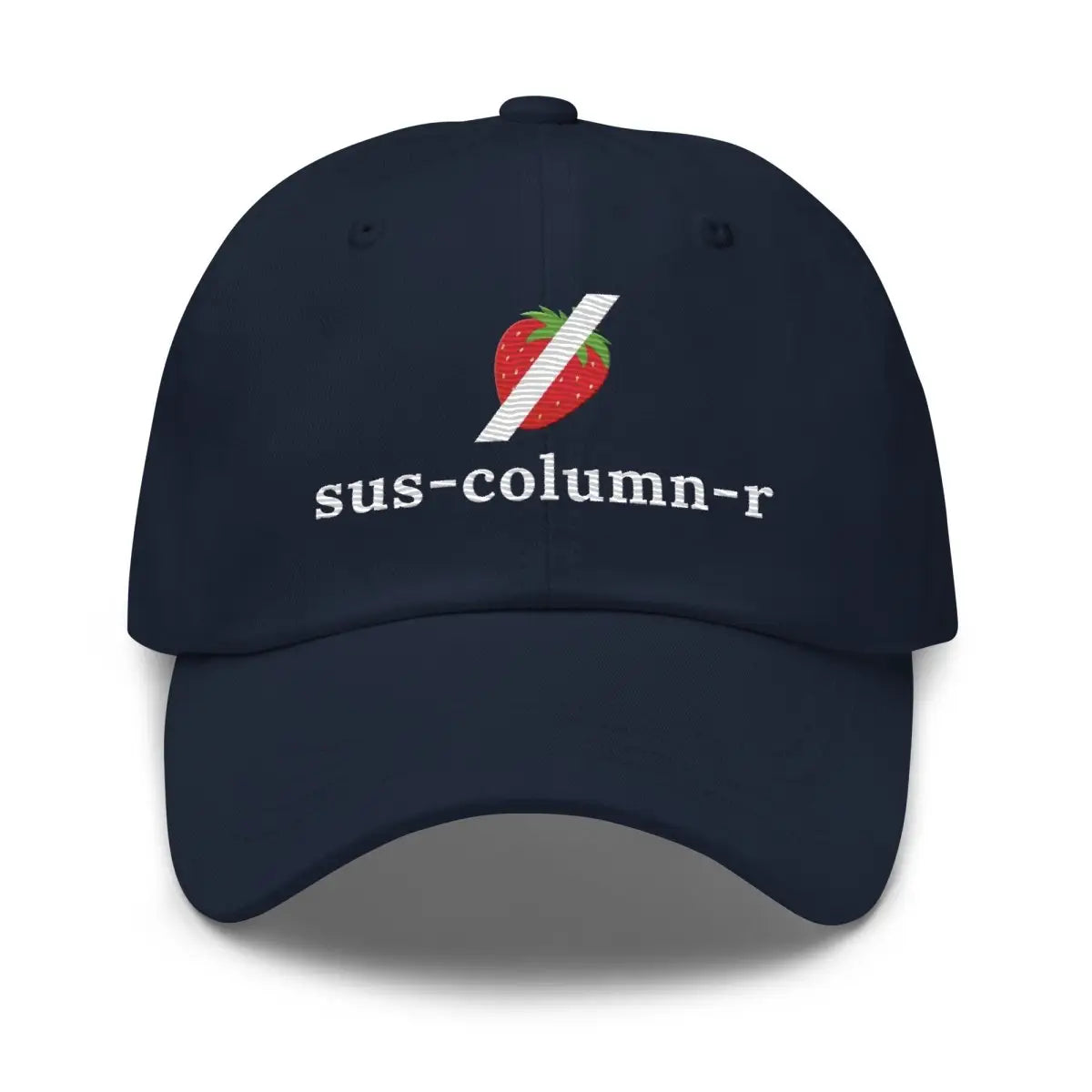 sus-column-r Grok NOT Strawberry True-Color Embroidered Cap - Navy