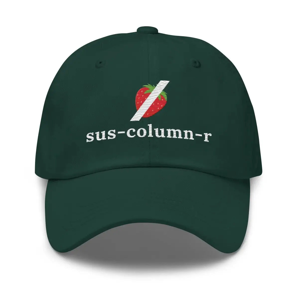 sus-column-r Grok NOT Strawberry True-Color Embroidered Cap - Spruce