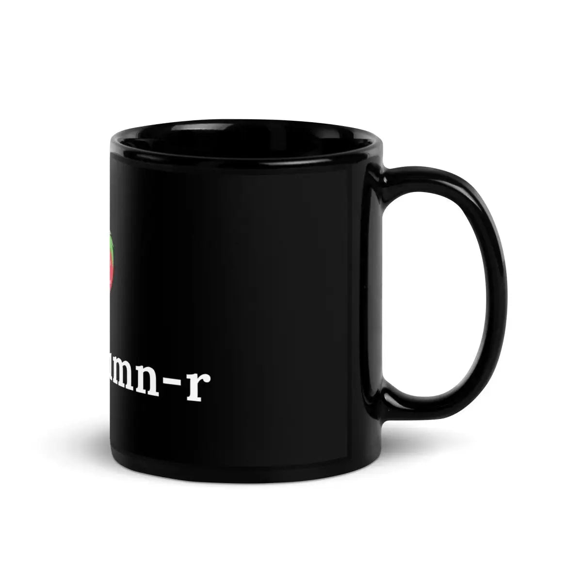 sus-column-r Strawberry Black Glossy Mug