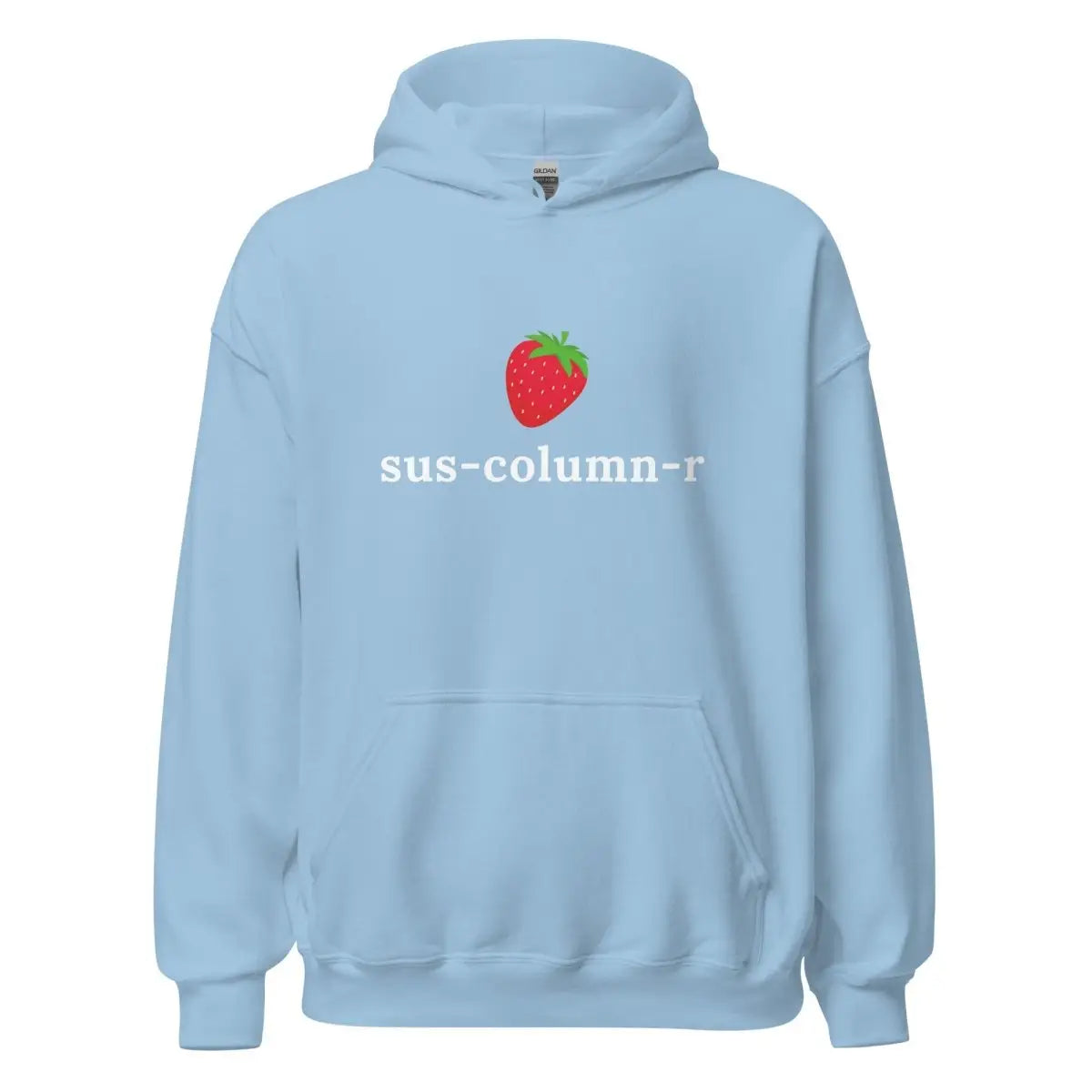 sus-column-r Strawberry Hoodie (unisex) - Light Blue / M