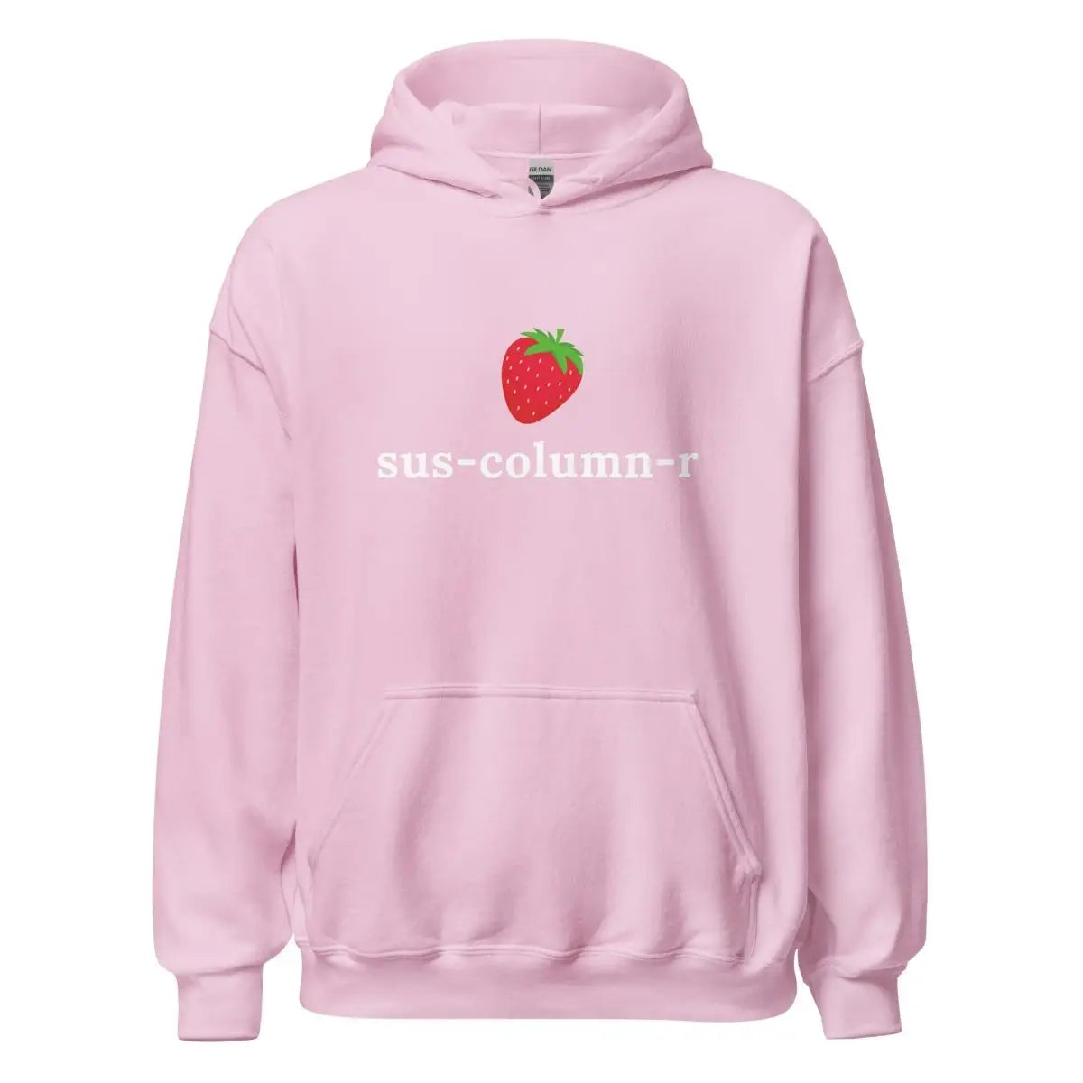 sus-column-r Strawberry Hoodie (unisex) - Light Pink / M