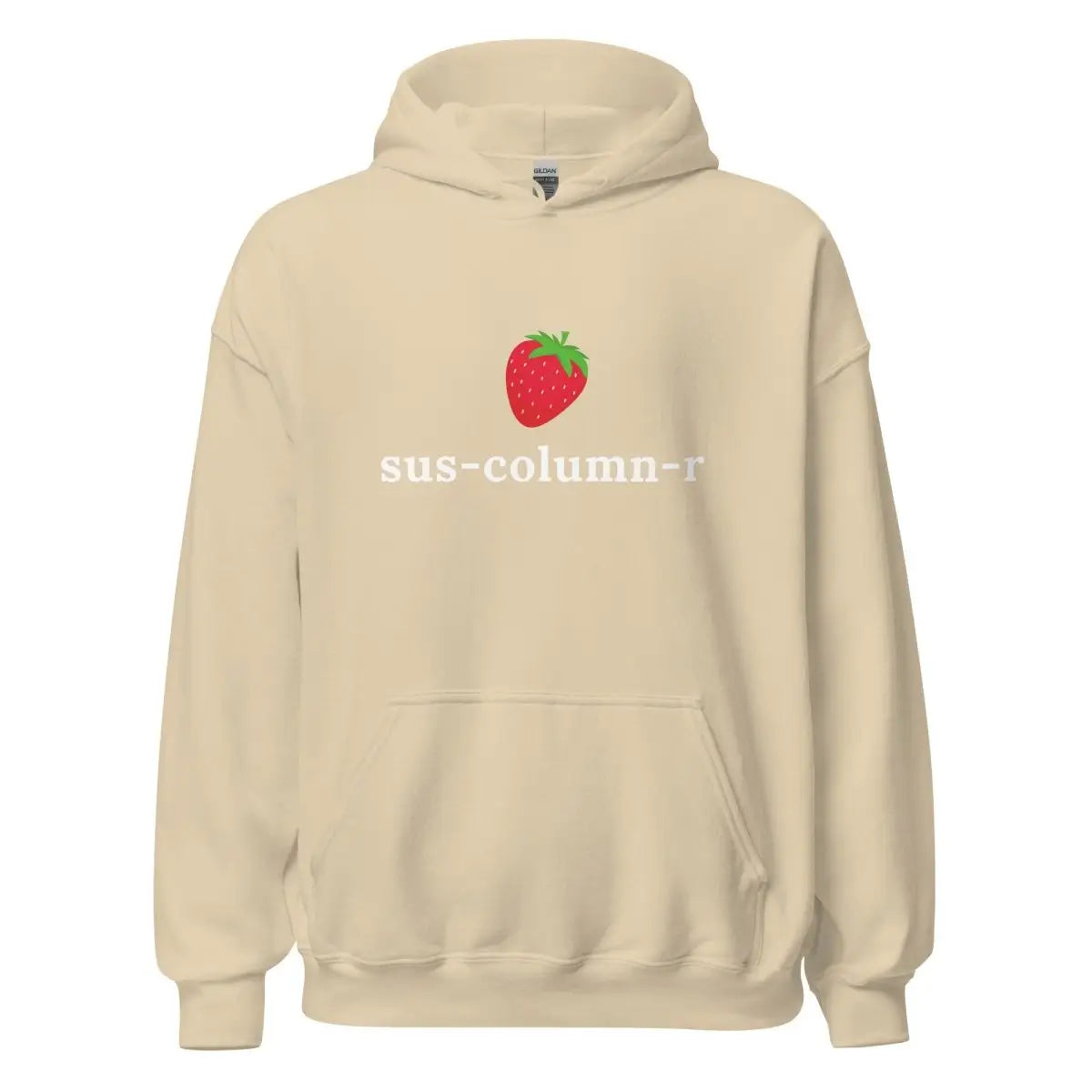 sus-column-r Strawberry Hoodie (unisex) - Sand / M