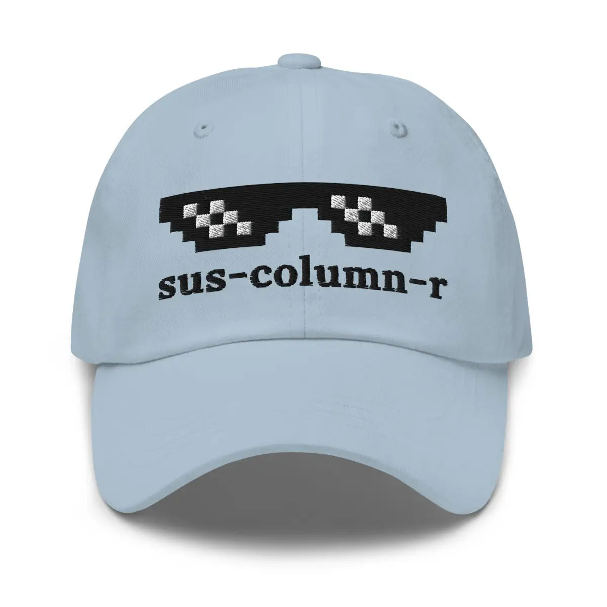 sus-column-r Thug Life Embroidered Cap - Light Blue