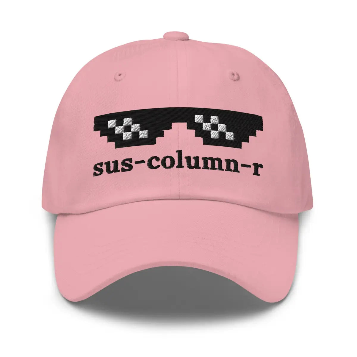 sus-column-r Thug Life Embroidered Cap - Pink