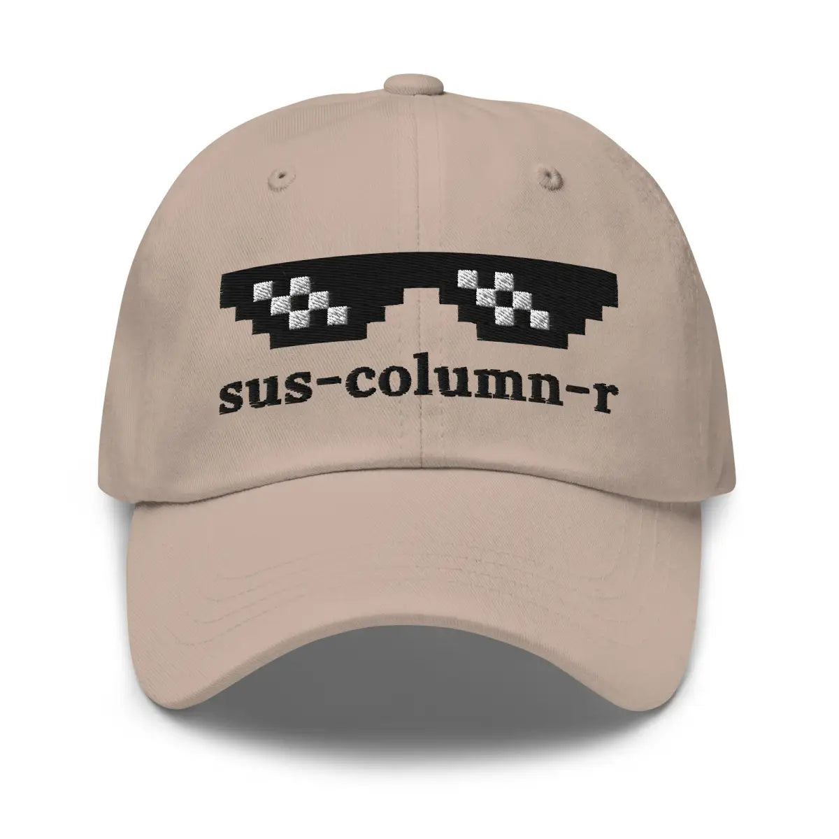 sus-column-r Thug Life Embroidered Cap - Stone