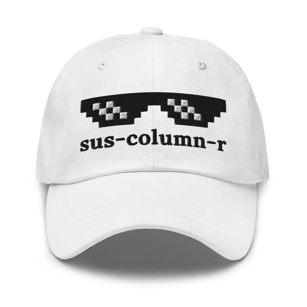 sus-column-r Thug Life Embroidered Cap - White