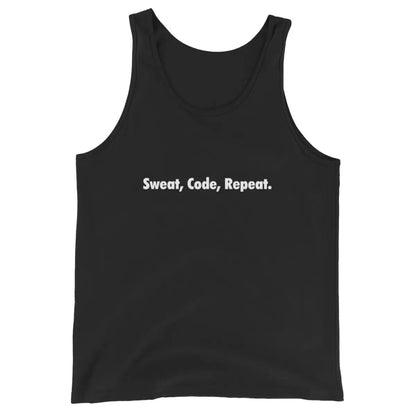 Sweat Code Repeat. Tank Top - Black / M