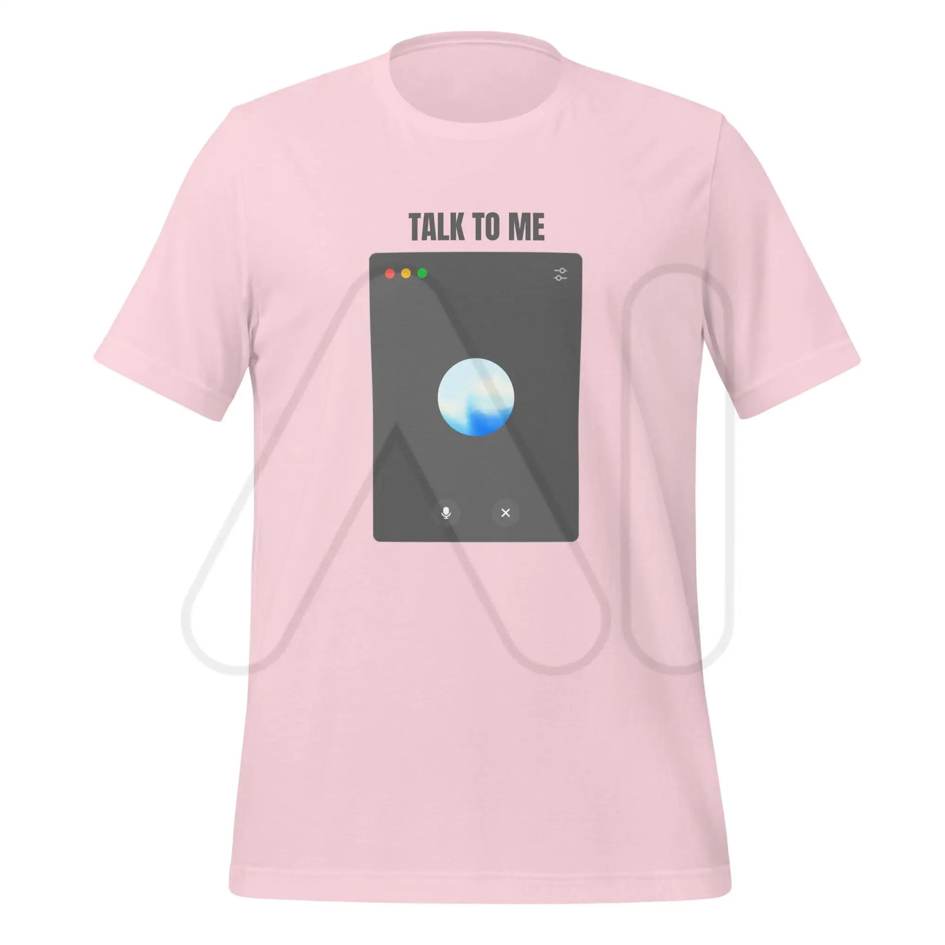 TALK TO ME OpenAI Advanced Voice Mode on Desktop T-Shirt (unisex) - Soft Pink / M