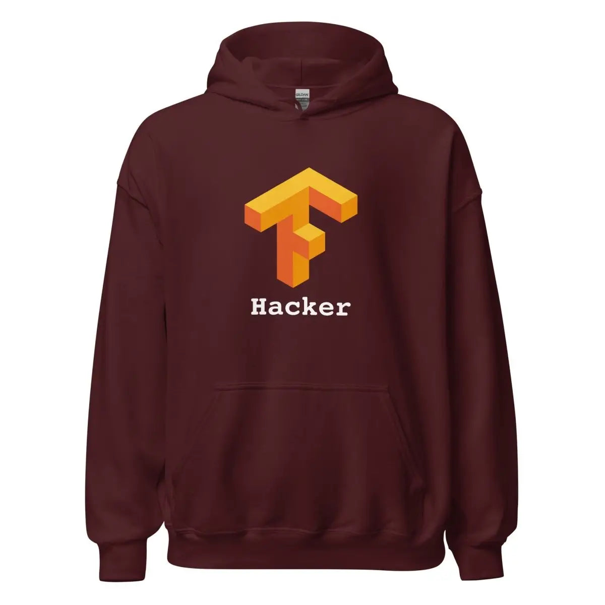 TensorFlow 1 Hacker Hoodie (unisex) - Maroon / M