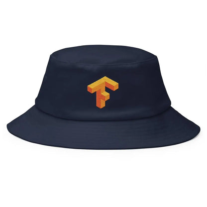 TensorFlow 1 Icon True-Color Embroidered Bucket Hat - Navy