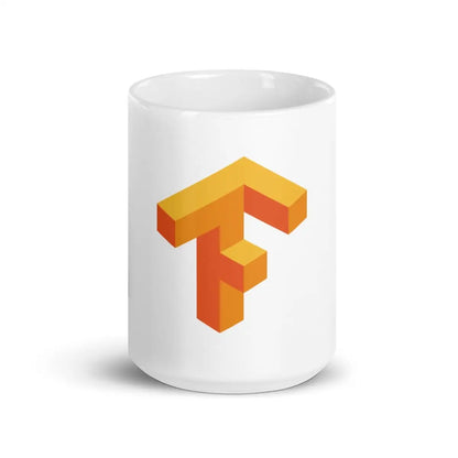 TensorFlow 1 Icon White Glossy Mug - 15 oz