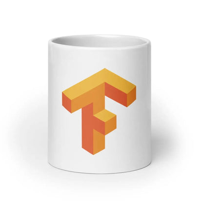 TensorFlow 1 Icon White Glossy Mug - 20 oz