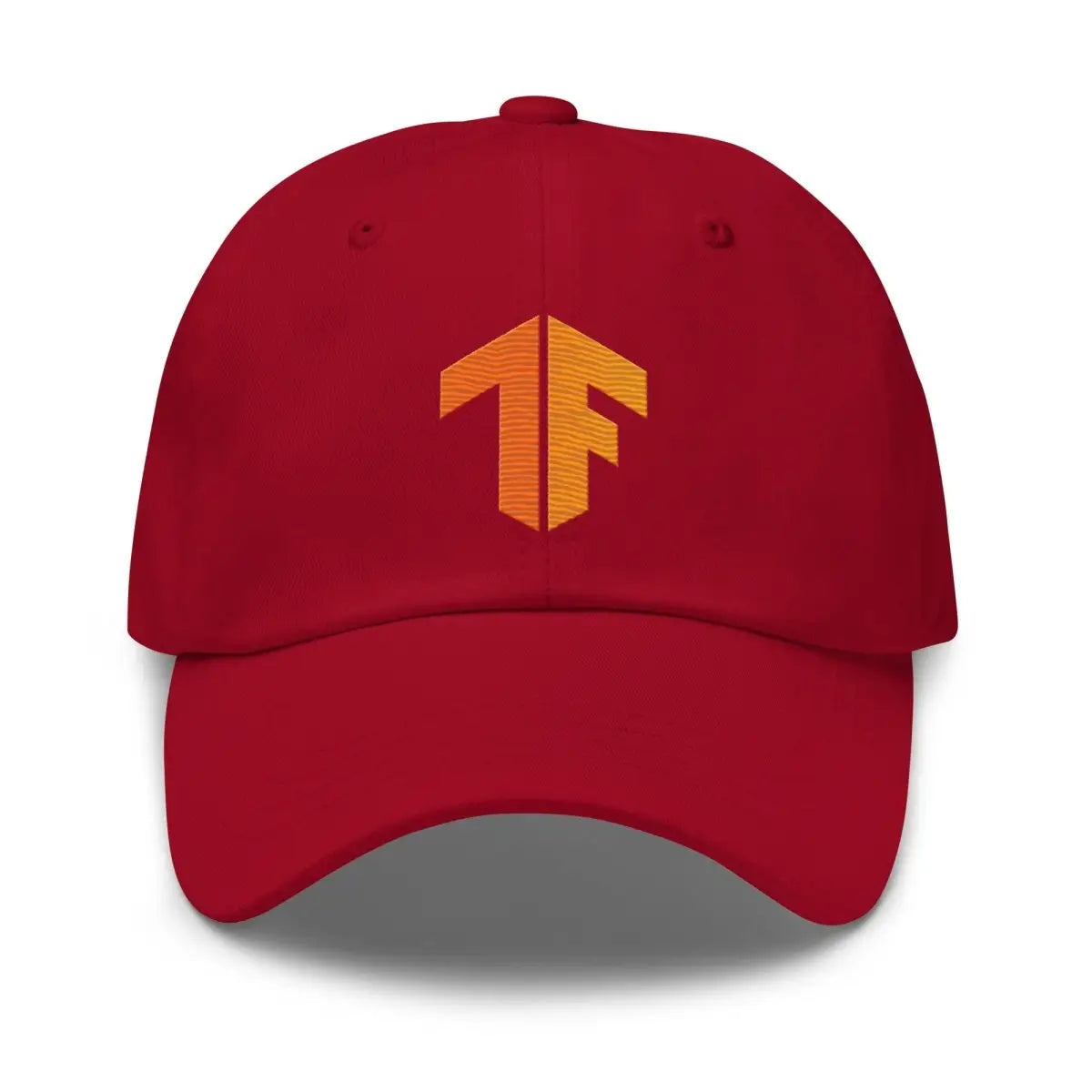 TensorFlow 2 Icon True-Color Embroidered Cap - Cranberry