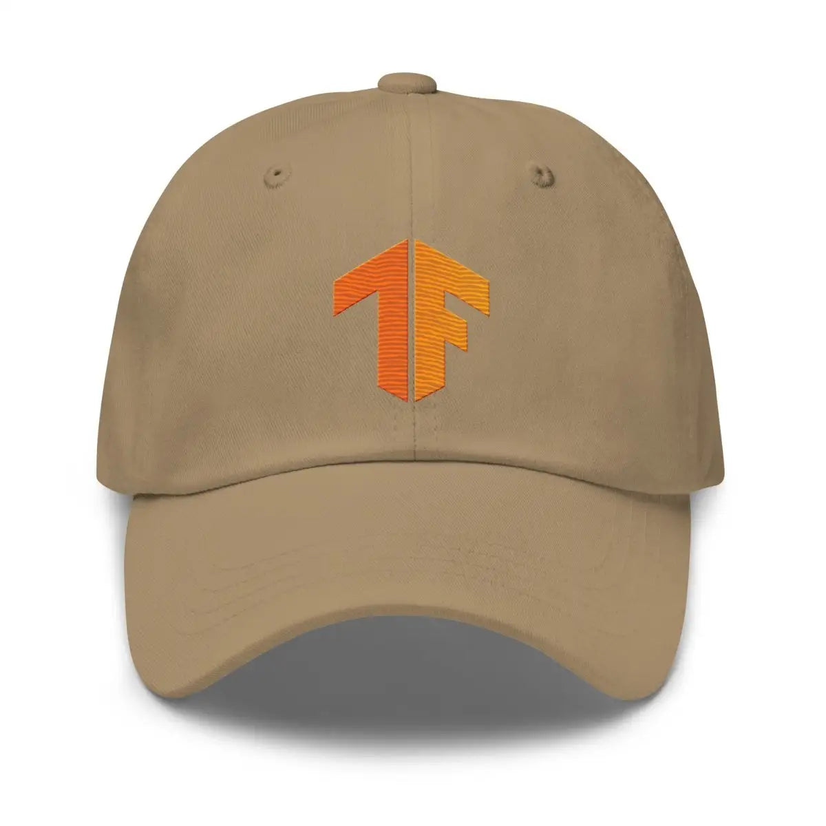 TensorFlow 2 Icon True-Color Embroidered Cap - Khaki