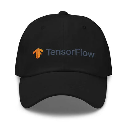 TensorFlow 2 Logo True-Color Embroidered Cap - Black