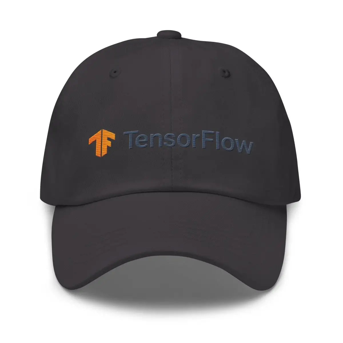 TensorFlow 2 Logo True-Color Embroidered Cap - Dark Grey