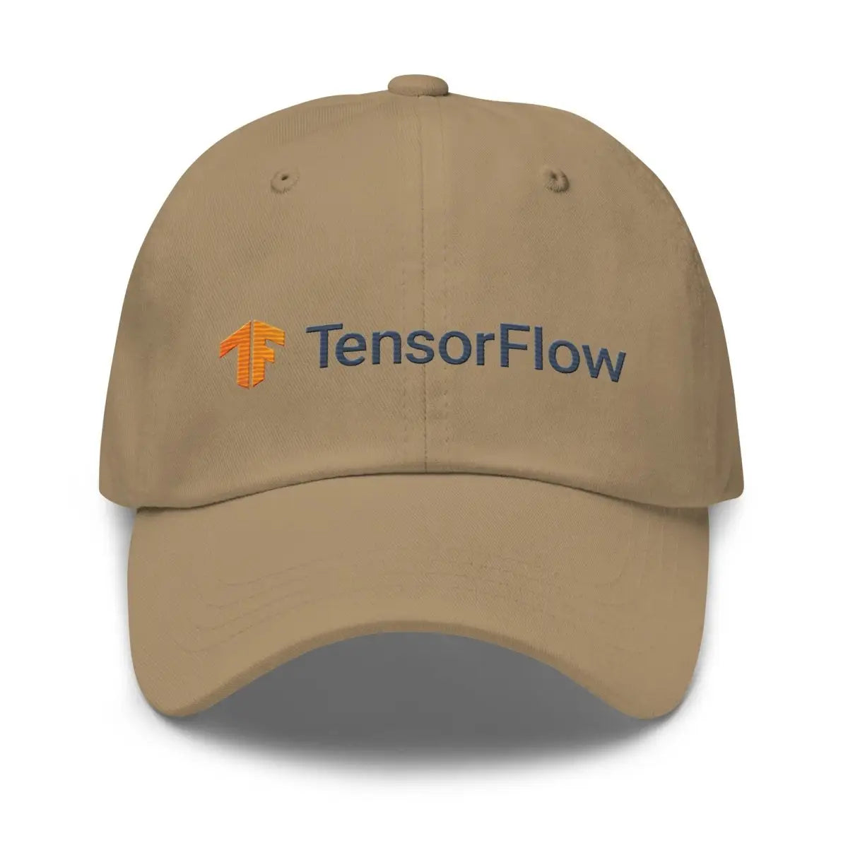 TensorFlow 2 Logo True-Color Embroidered Cap - Khaki