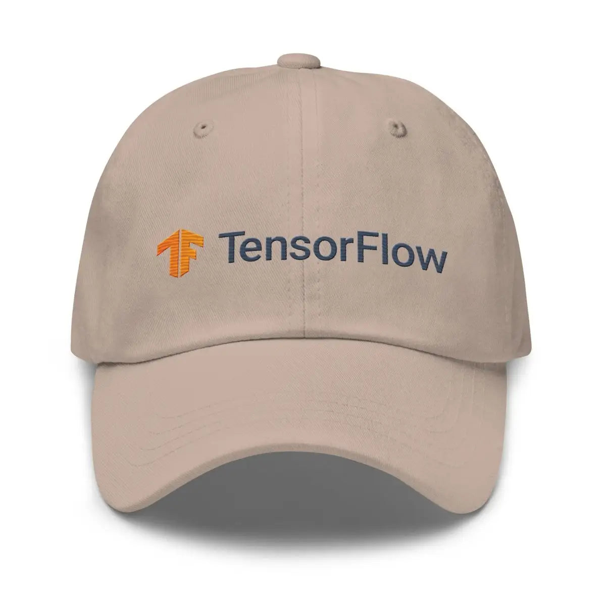 TensorFlow 2 Logo True-Color Embroidered Cap - Stone