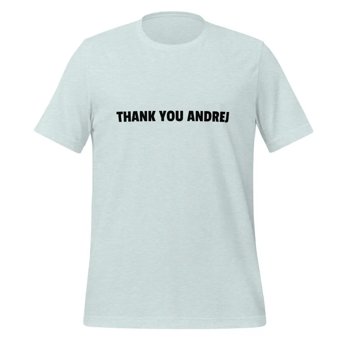 THANK YOU ANDREJ T-Shirt (unisex) - Heather Prism Ice Blue / M