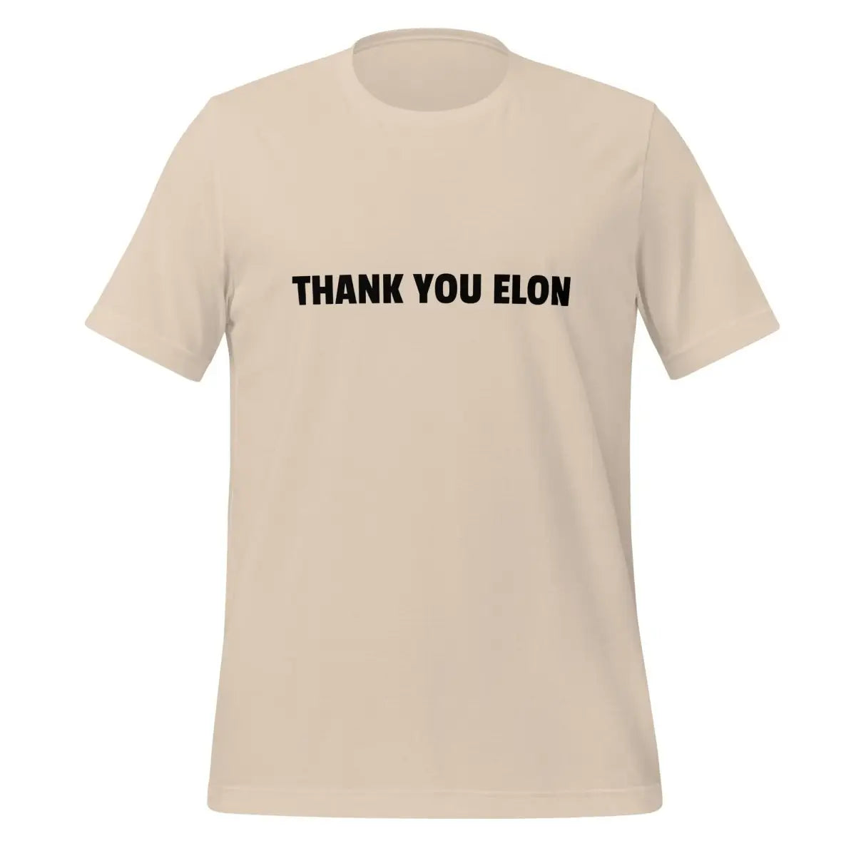 THANK YOU ELON T-Shirt (unisex) - Soft Cream / M